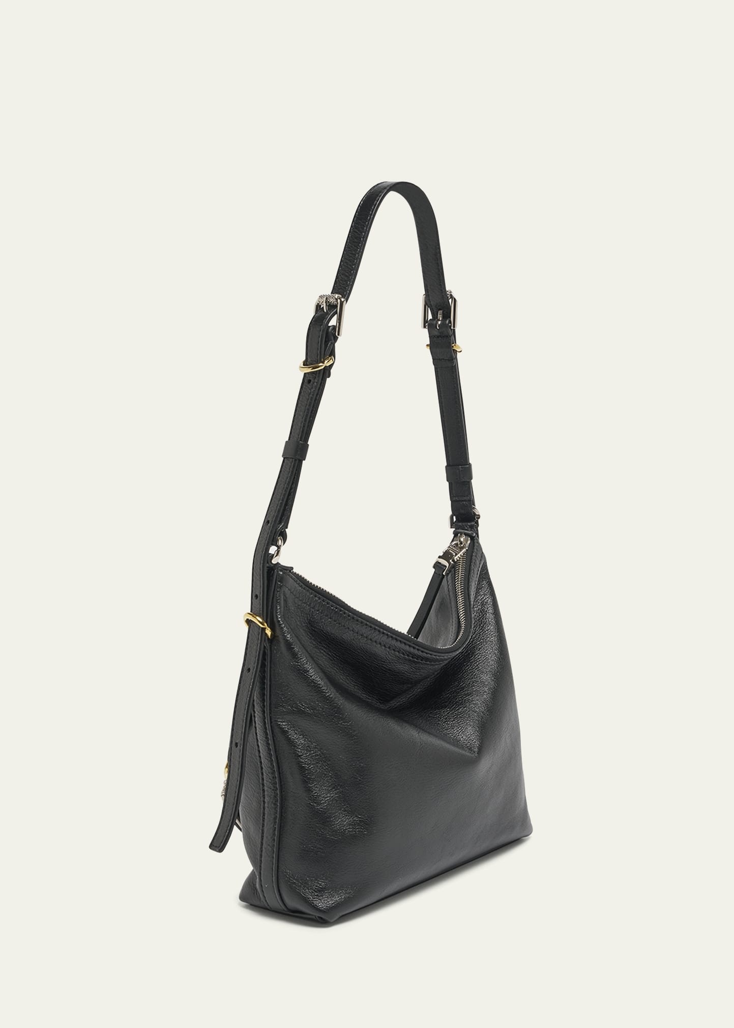 Voyou Small Crossbody Bag in Tumbled Leather - 3