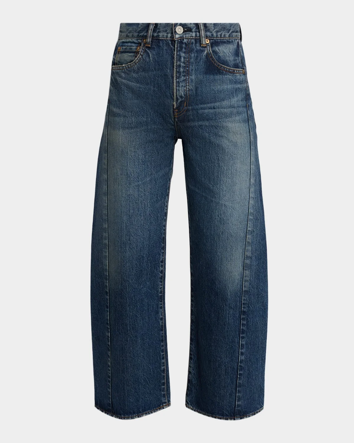 Harlem Mid-Rise Wide Barrel Jeans - 1
