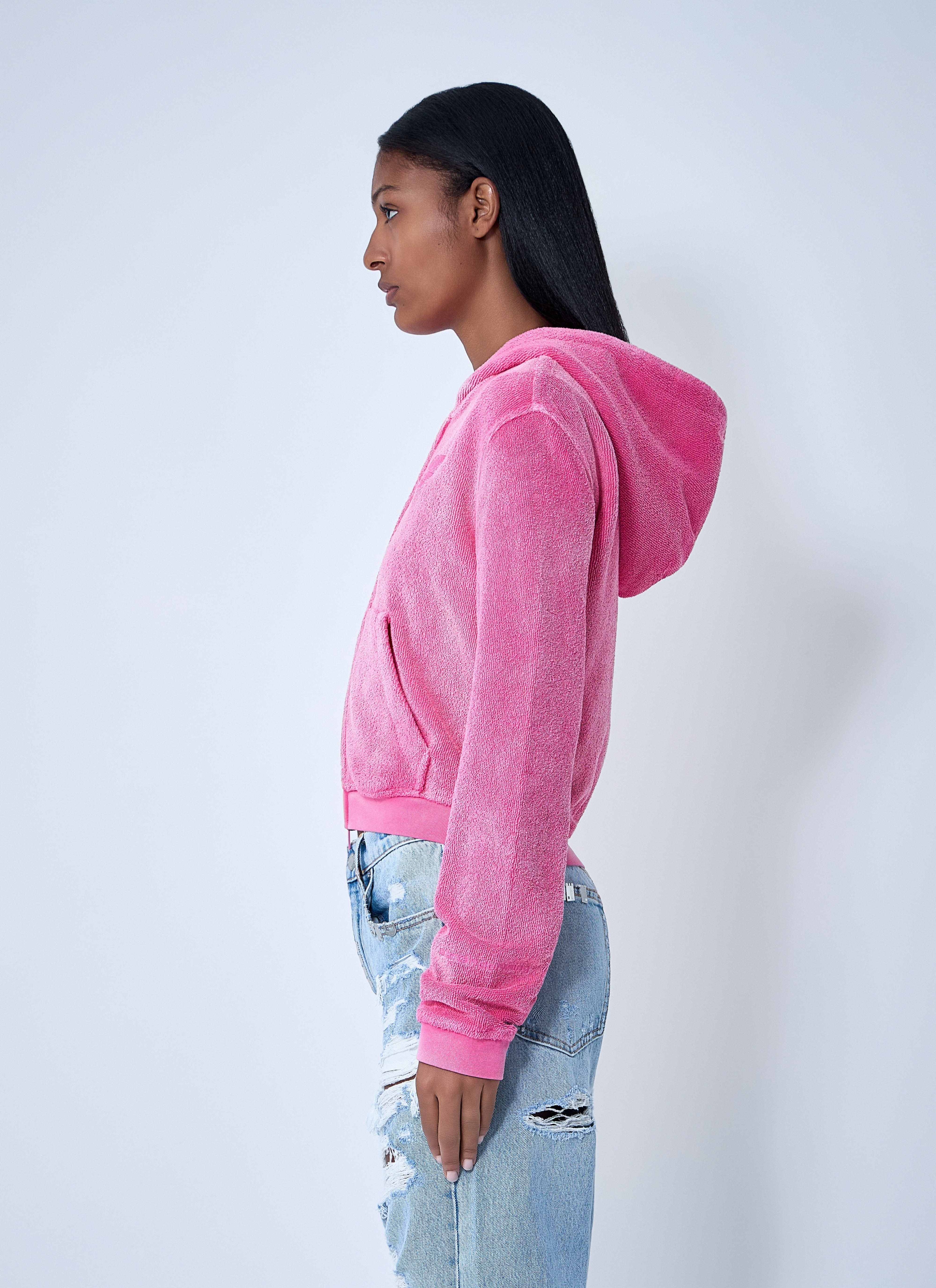 Alexander Wang Women Logo Motif Zip-Up Sweatshirt - 3