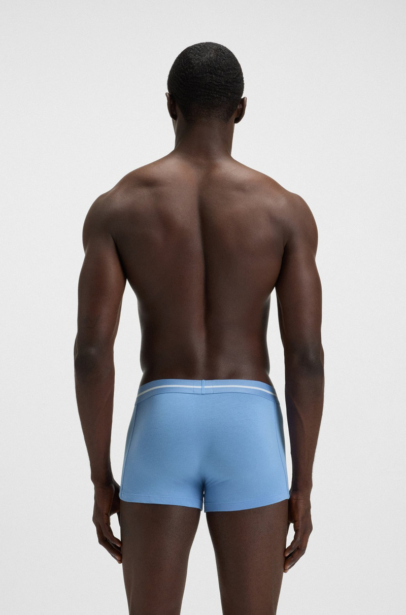 BOSS THREE-PACK OF STRETCH-COTTON TRUNKS WITH LOGO WAISTBANDS outlook