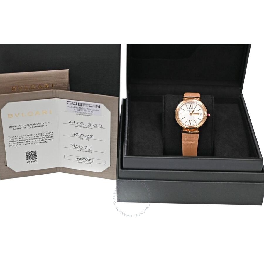 Pre-owned Bvlgari Lvcea Automatic Silver Dial Ladies Watch 102328 - 4
