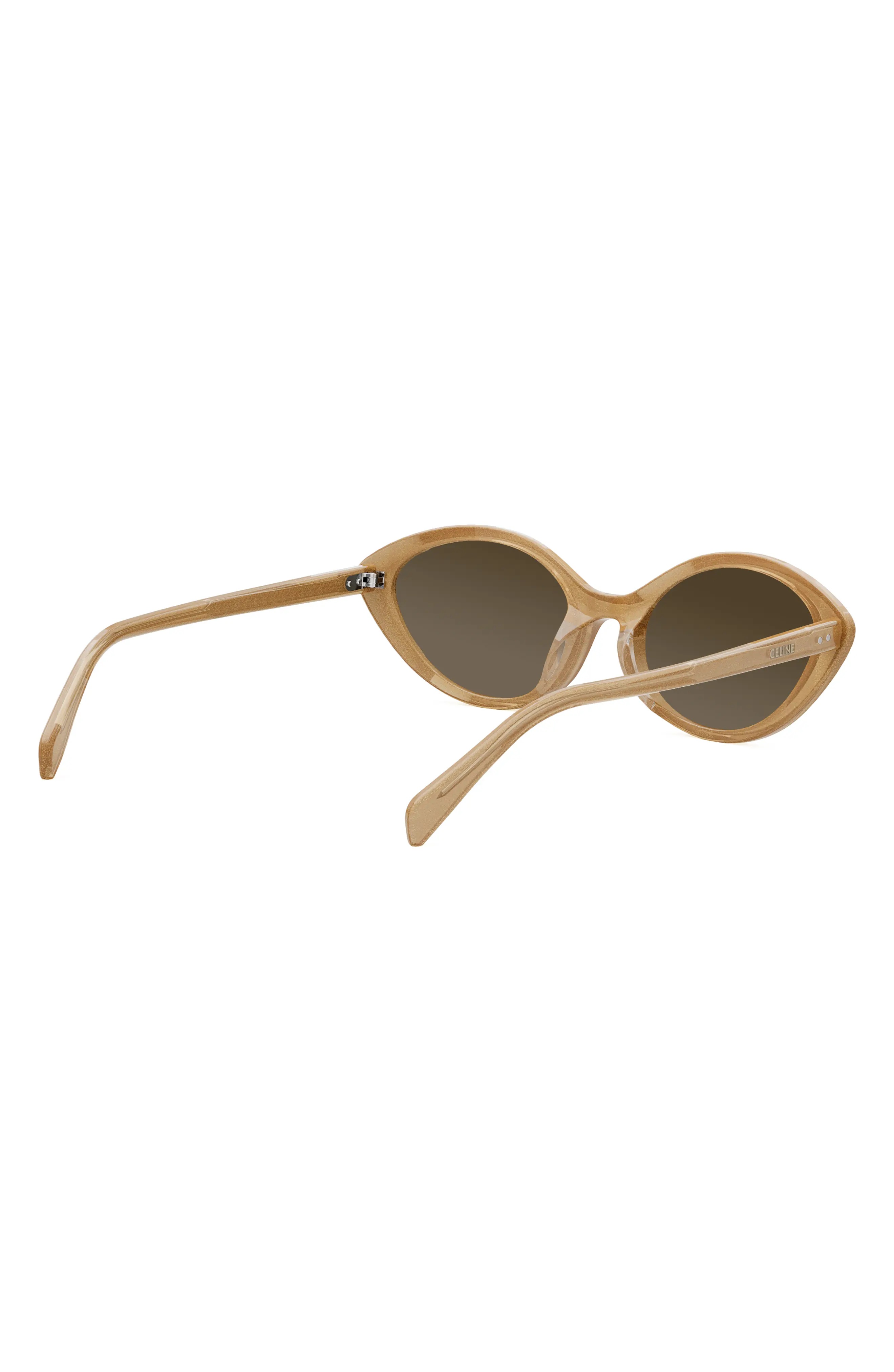 Cat Eye Sunglasses in Beige/Brown - 8