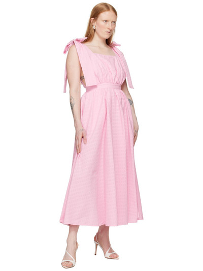 MSGM Pink Bow Maxi Dress outlook