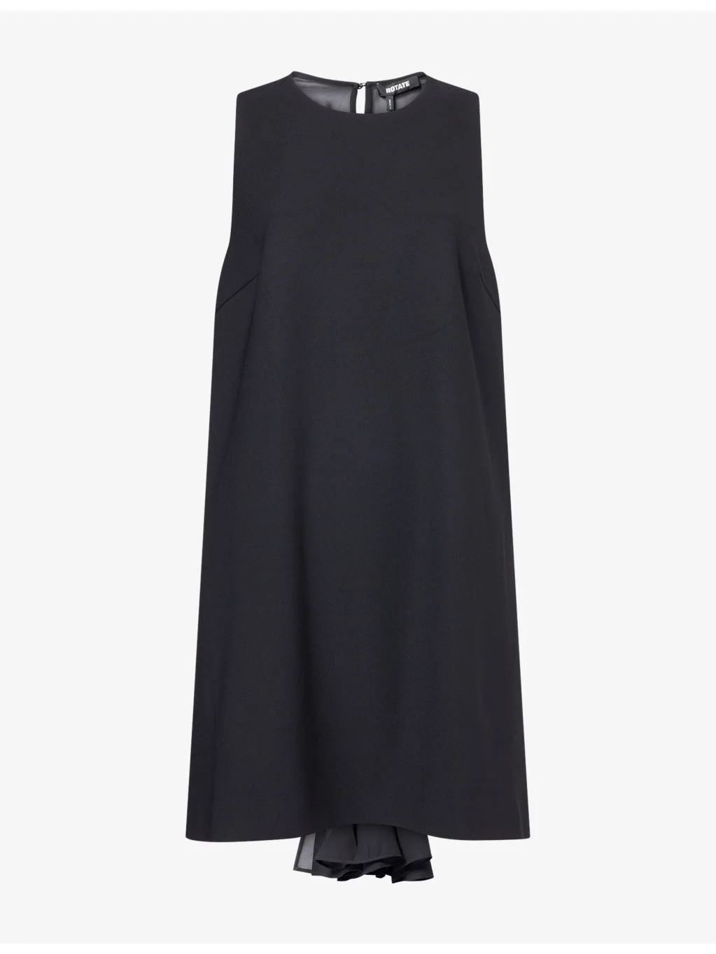 Floral-Embellished A-Line Crepe Mini Dress - 1