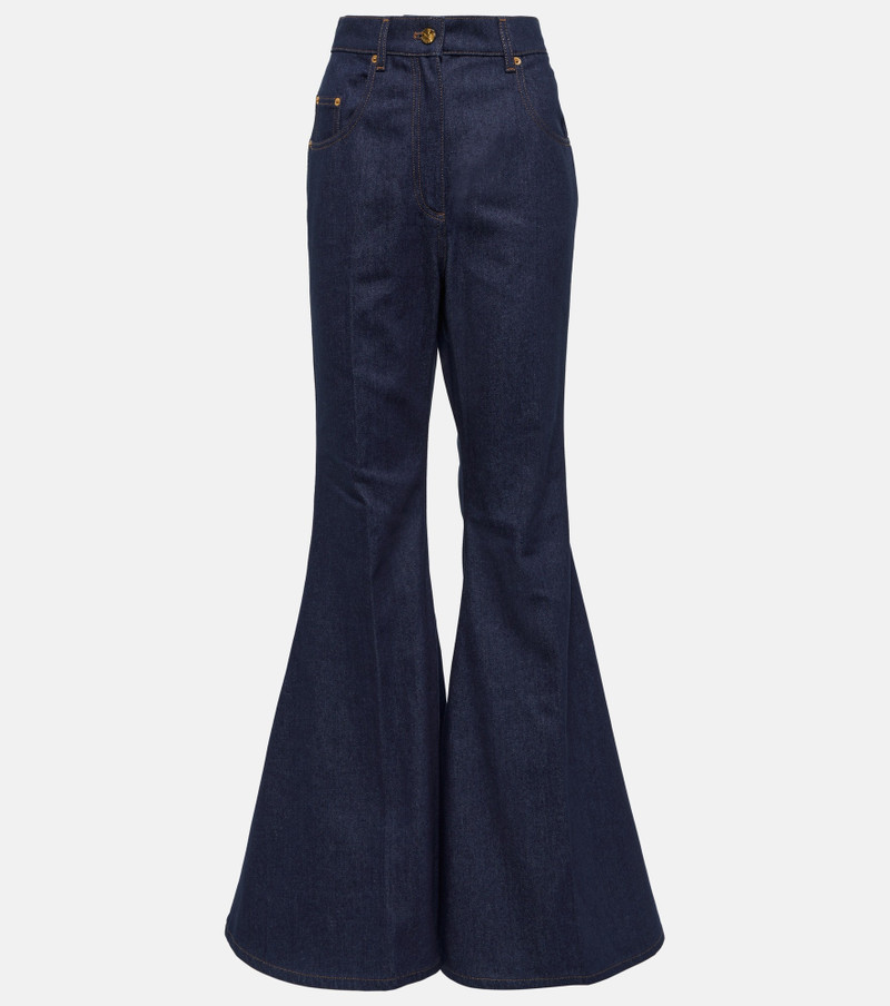high-waisted super-flared jeans 1