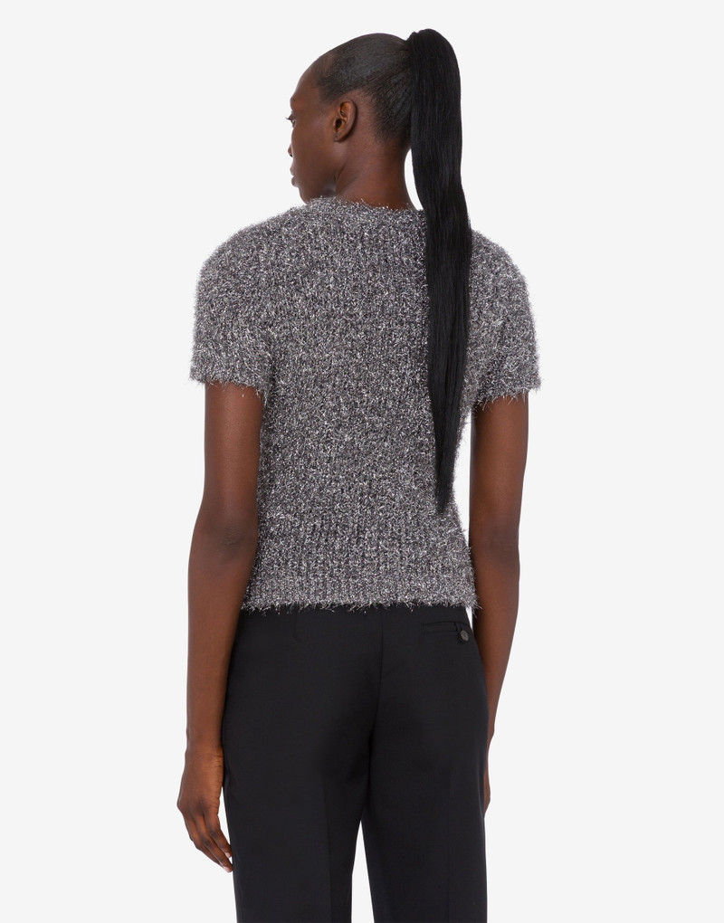 METALLIC EFFECT FABRIC SWEATER 3