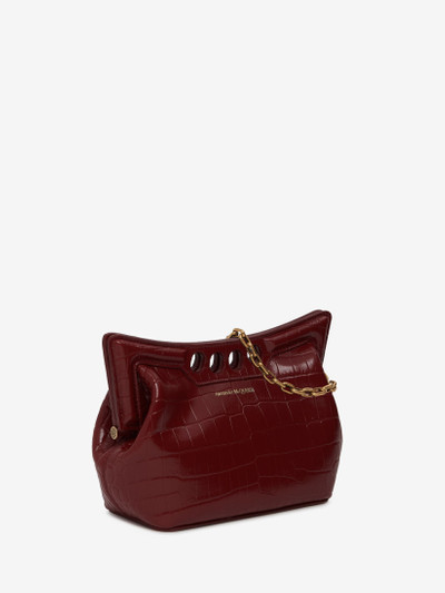 Alexander McQueen Women's The Peak Bag Mini With Chain in Dark Red outlook