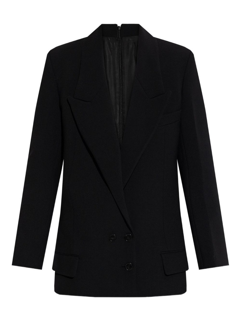 double-breasted peak-lapel jacket 1