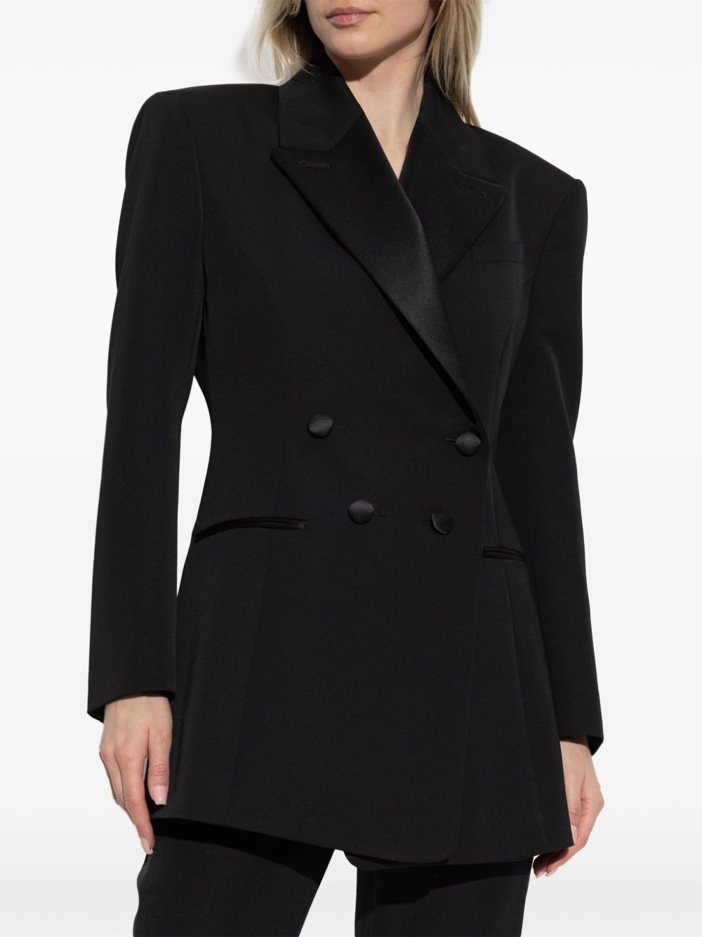 double-breasted tailored blazer - 3