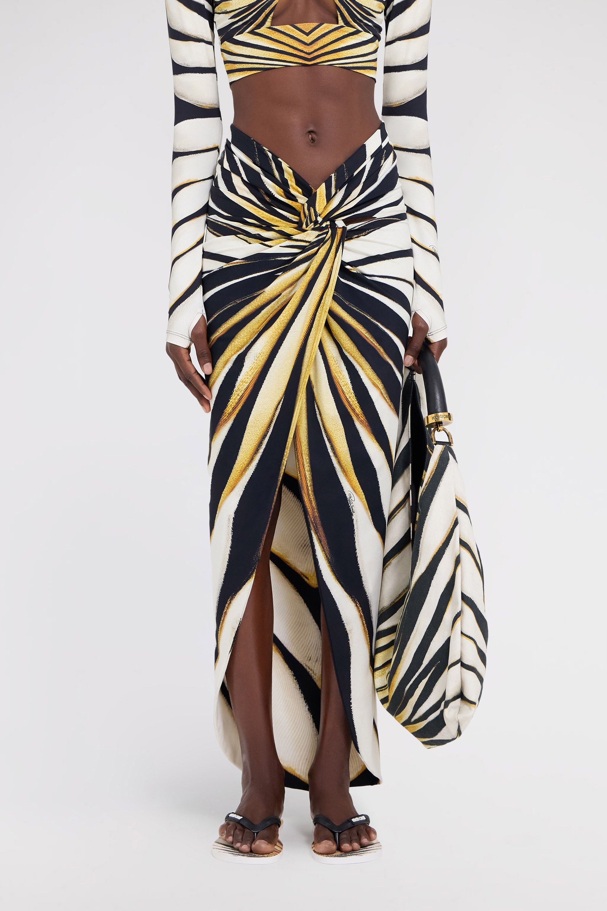 Ray of Gold Print Sarong - 3