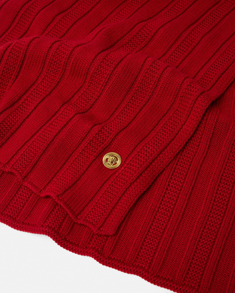 VERSACE Medusa Ribbed Knit Scarf outlook