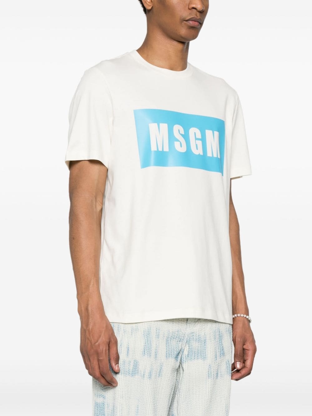 logo-print cotton T-shirt - 3