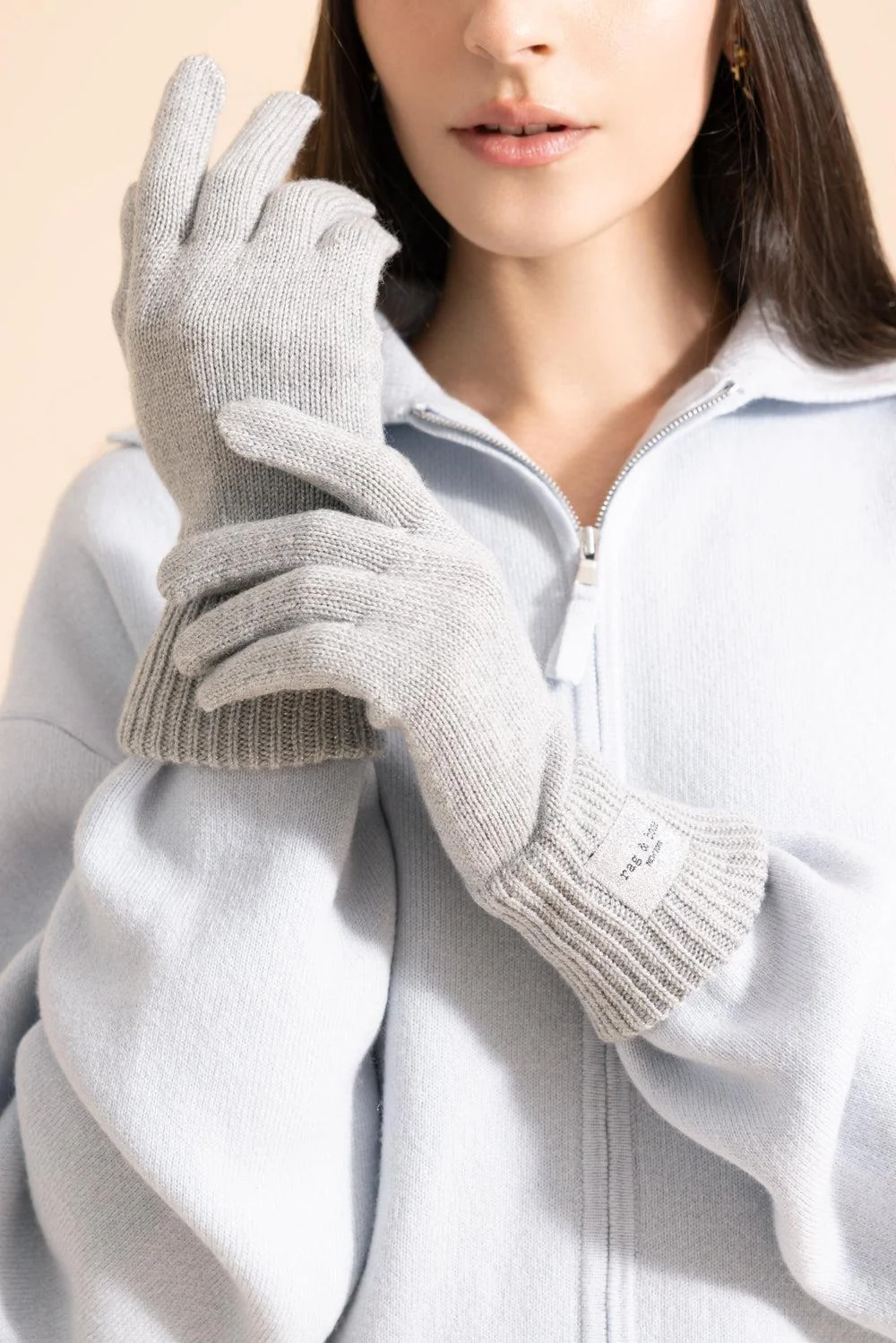 Blake Metallic Gloves - Silver - 1