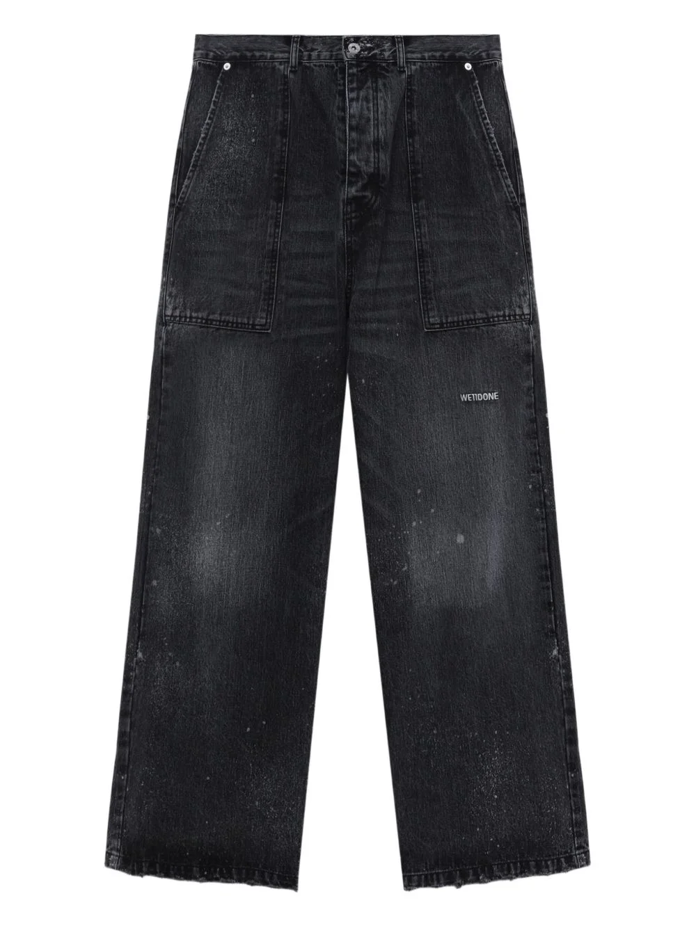 patch pocket jeans - 1