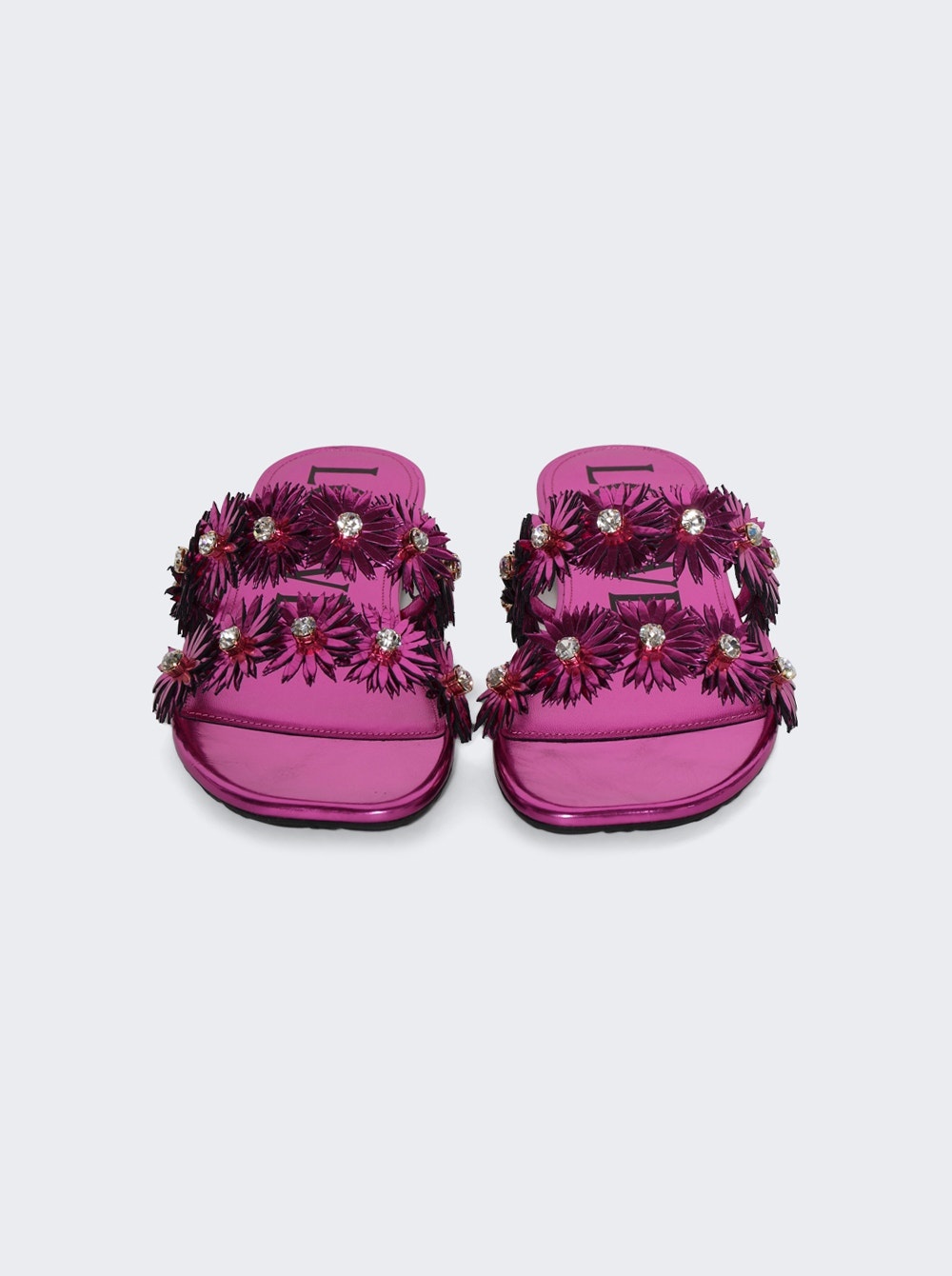 Paula's Ibiza Petal Flower Crystal Sandal Fuchsia - 5