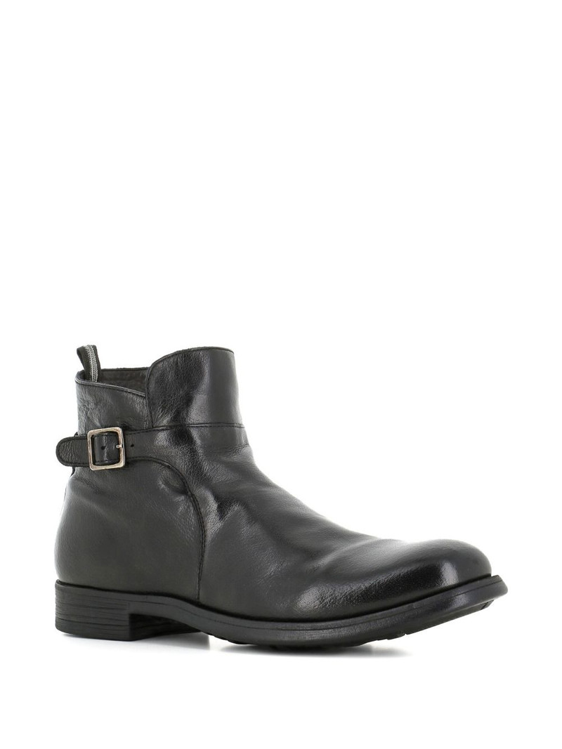 OFFICINE CREATIVE buckle zip boots outlook