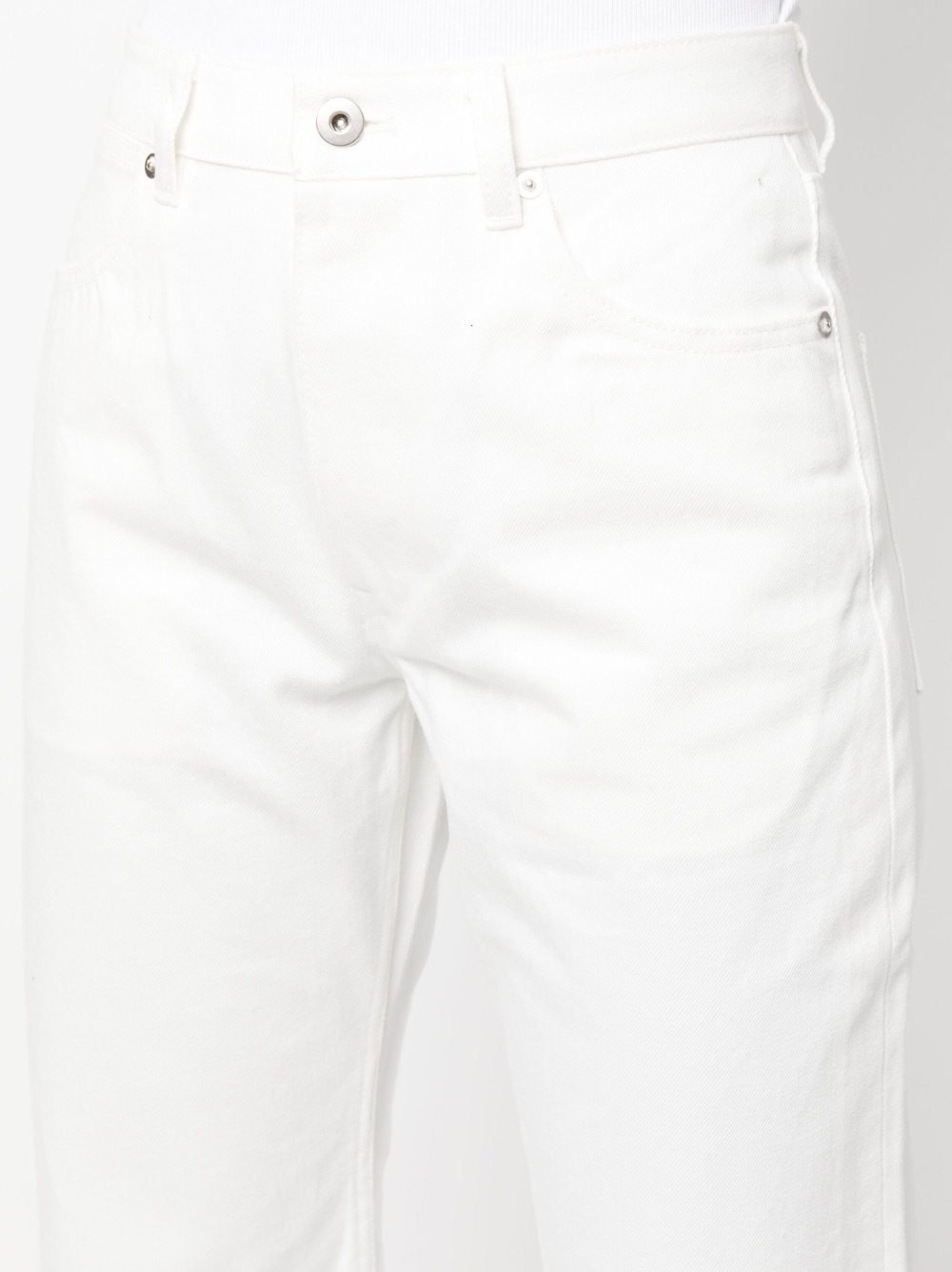 straight-leg cotton trousers - 5