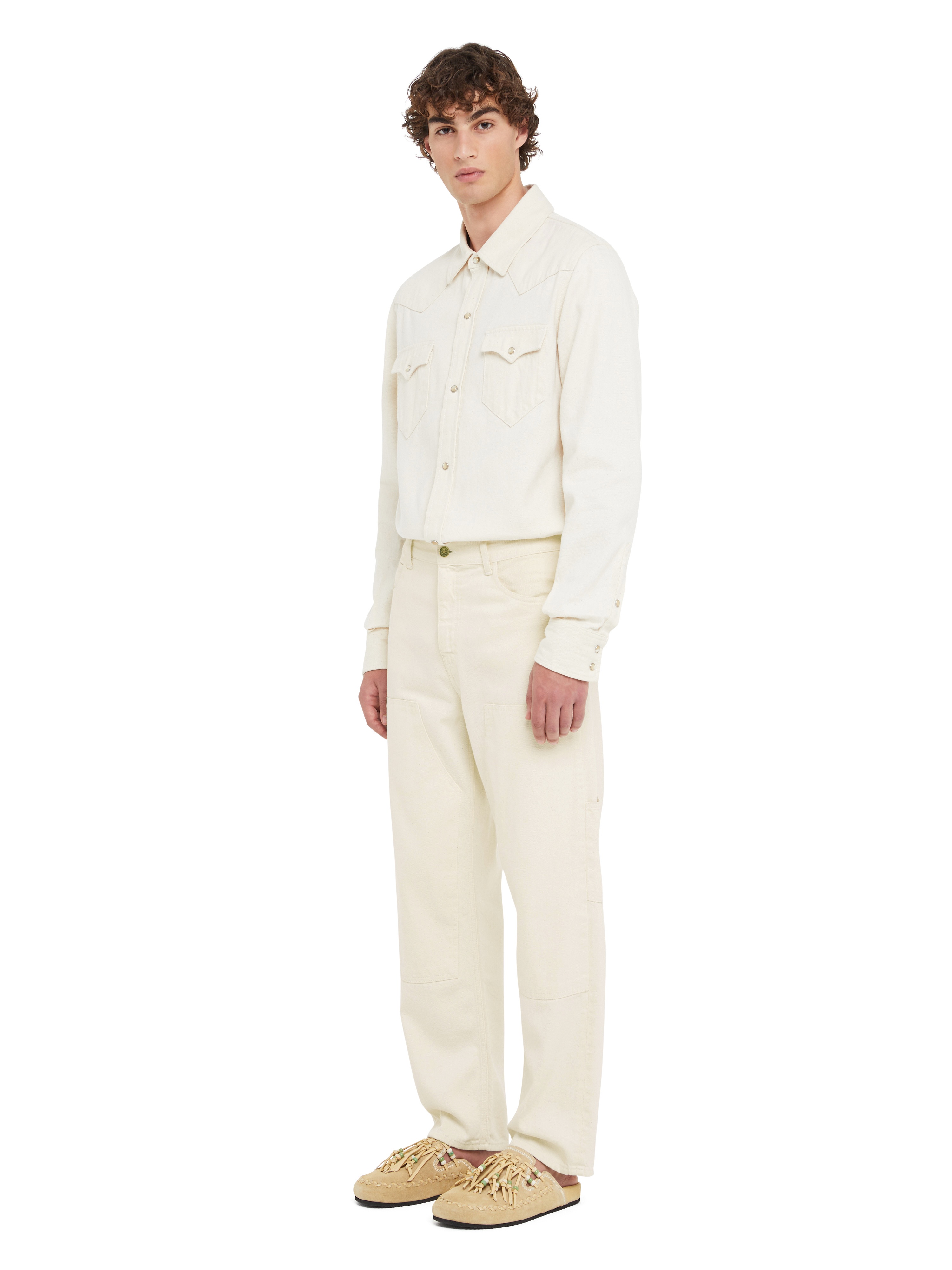 Raw Cargo Denim Pants - 5