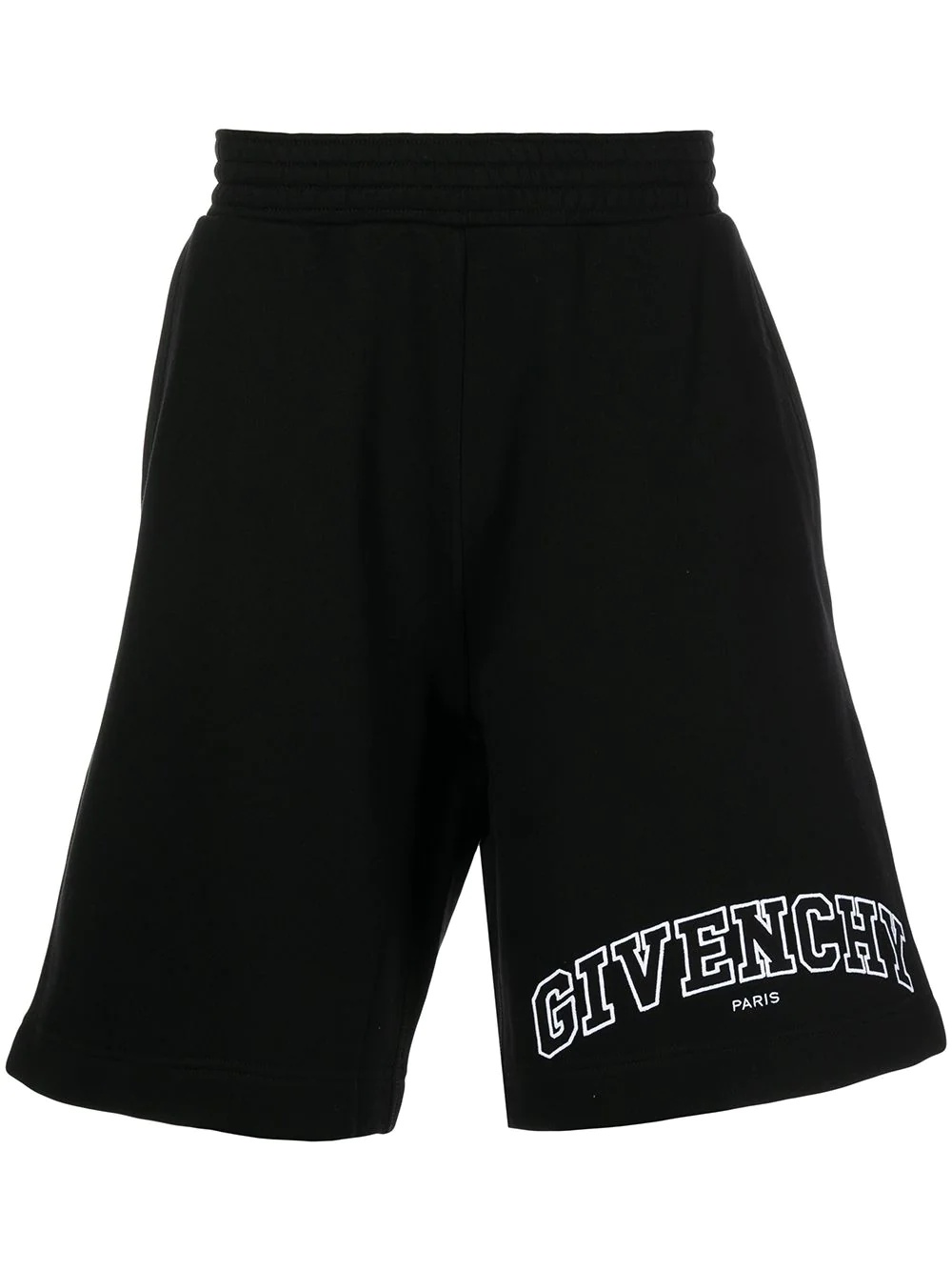 logo-print track shorts - 1