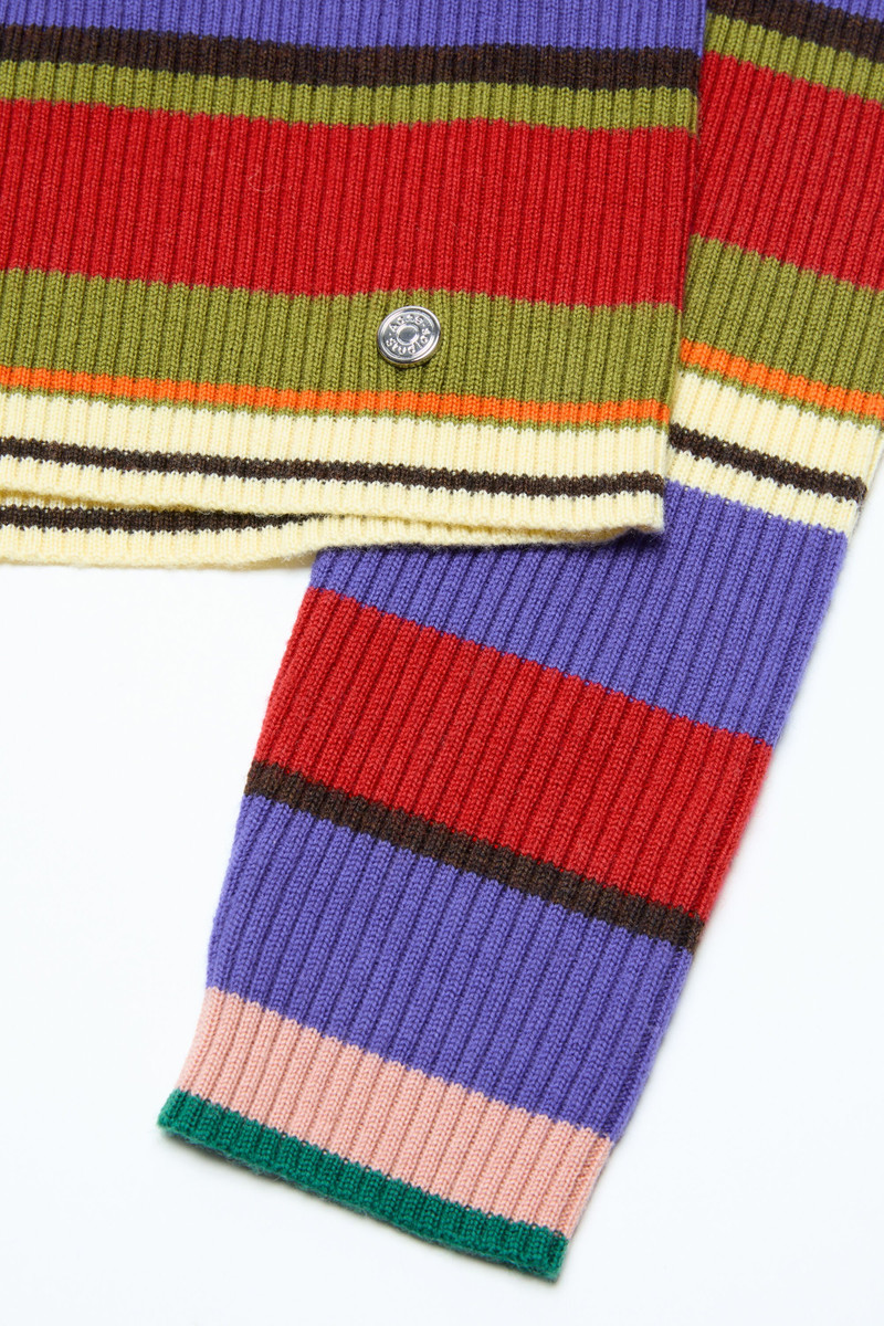 Striped wool turtleneck - Red/purple 4