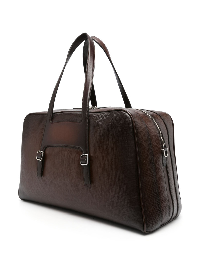 Santoni LOGO-LETTERING LEATHER HOLDALL outlook