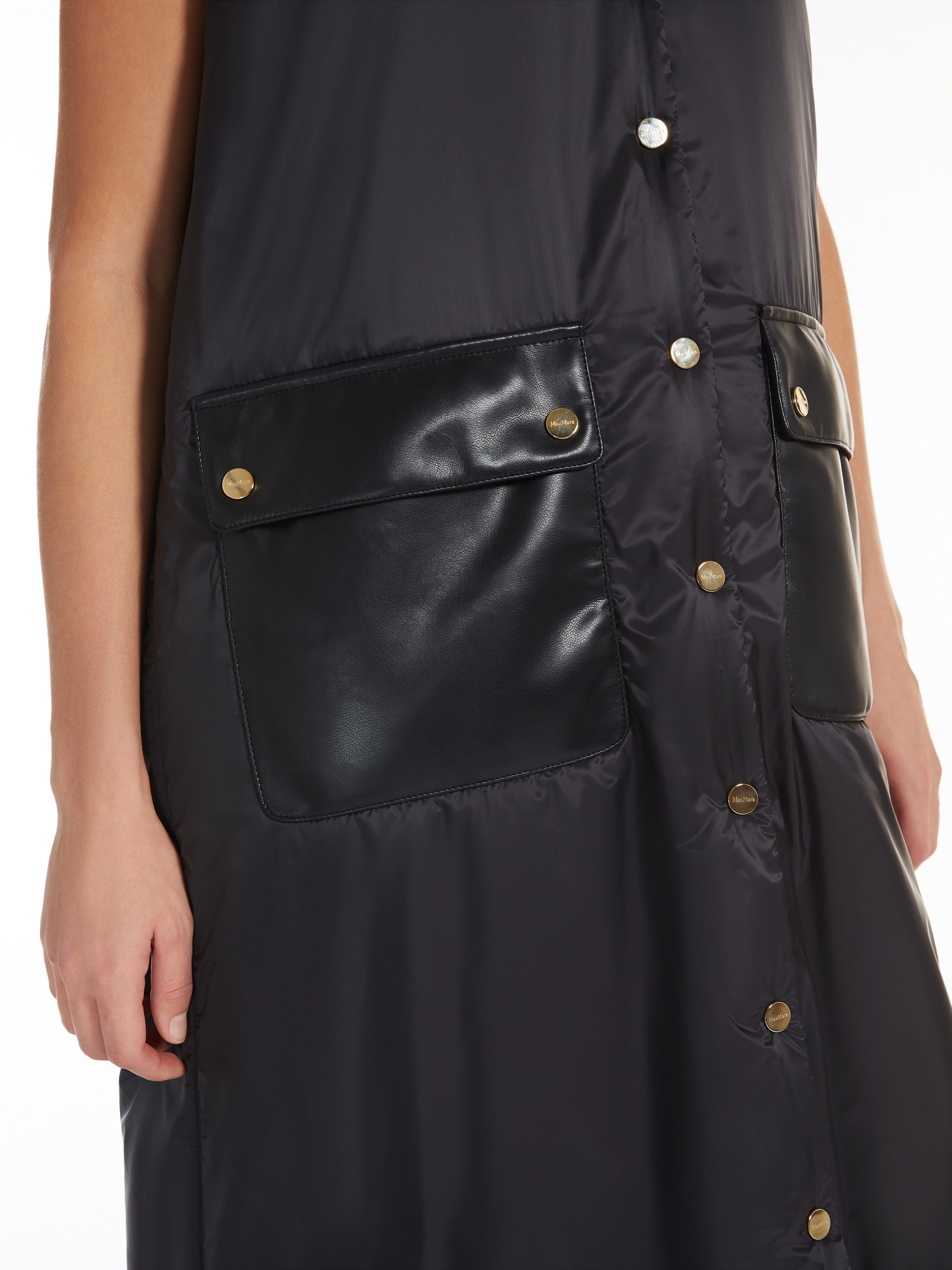 FLORIAN Long reversible gilet in water-repellent fabric - 6