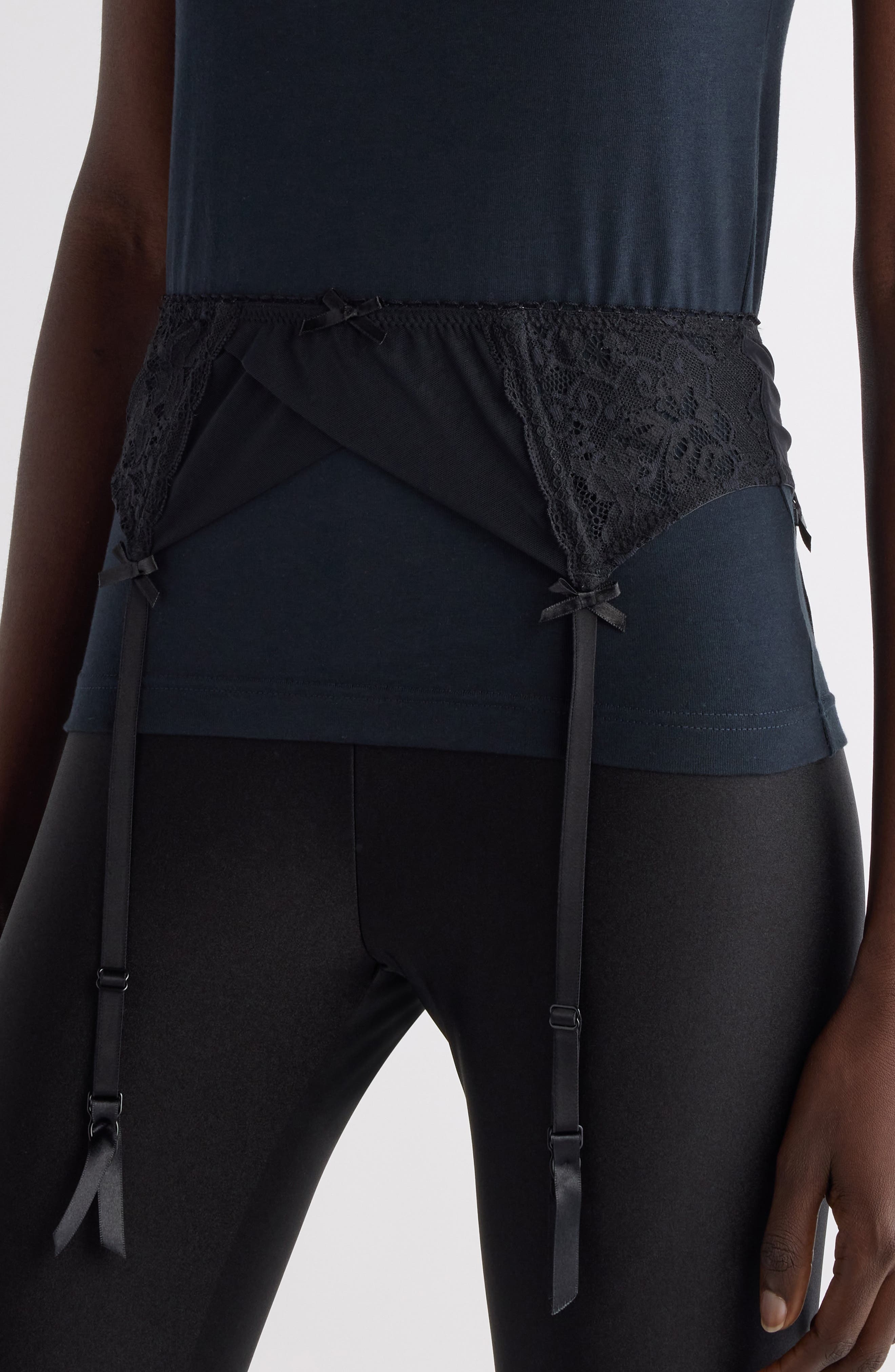 Balenciaga Lingerie T-Shirt in Faded Black at Nordstrom - 5