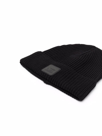 C.P. Company logo-patch wool beanie outlook