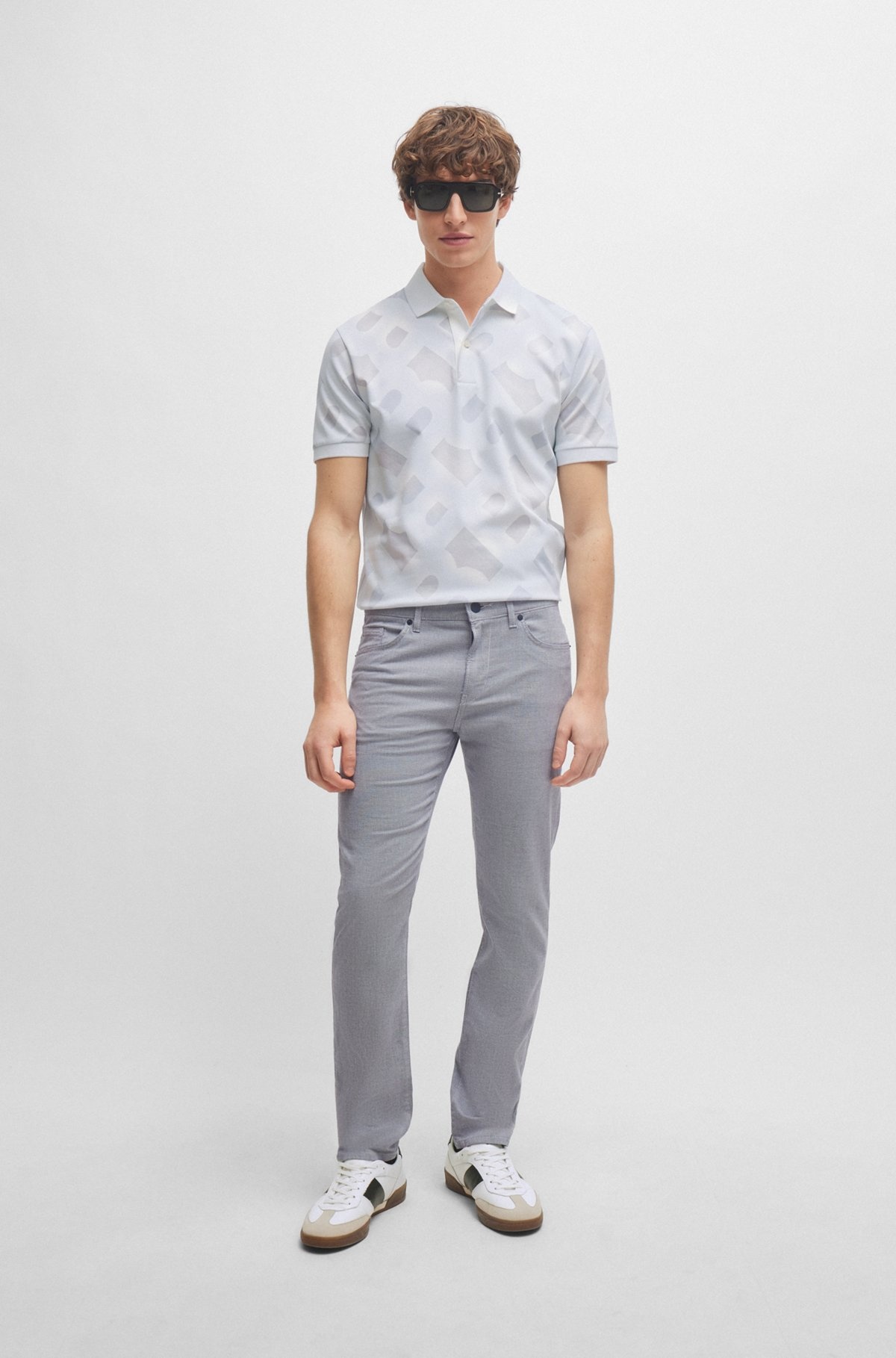 SLIM-FIT JEANS IN TWO-TONE STRETCH DENIM - 3
