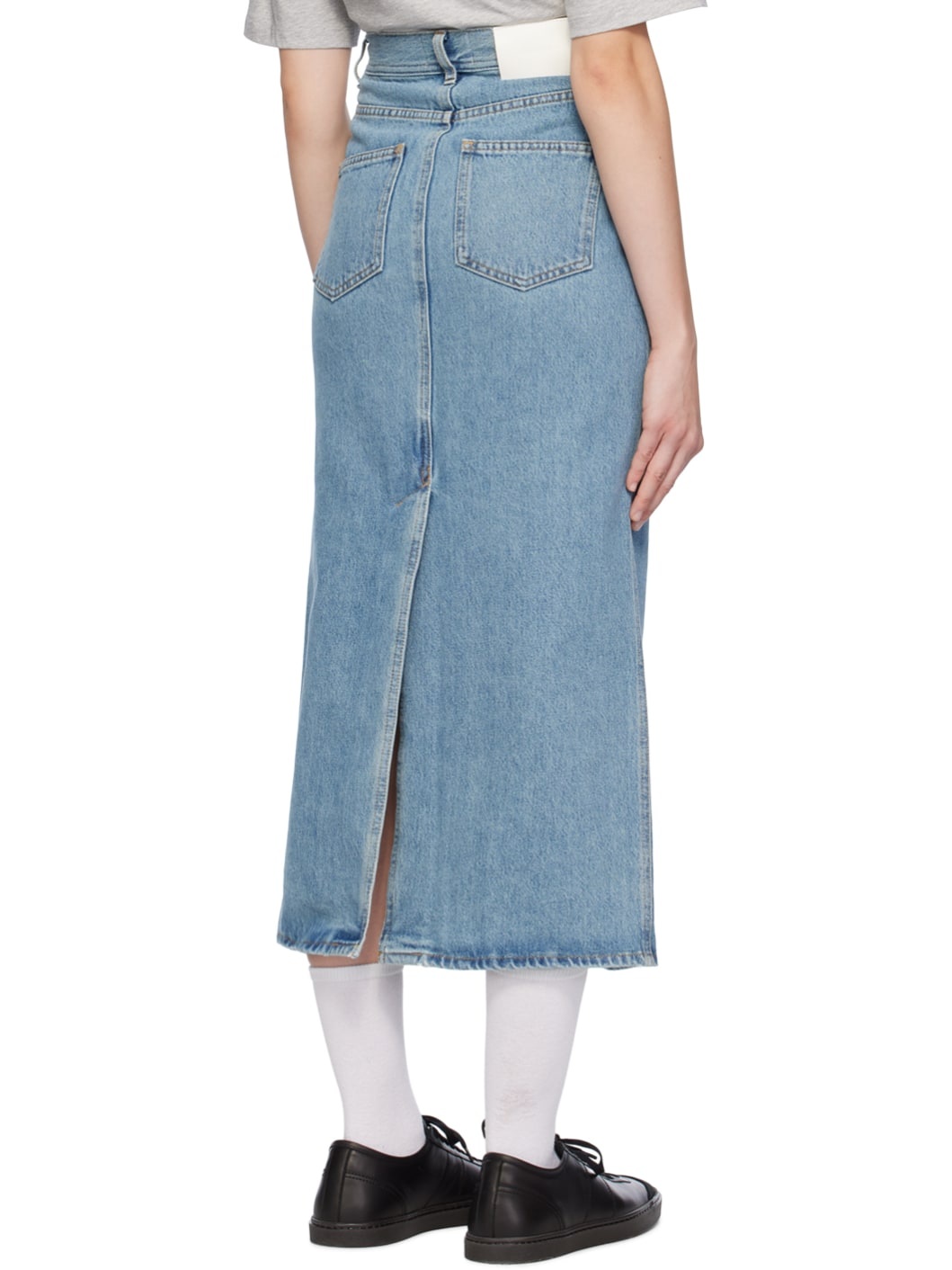 Blue Rona Denim Maxi Skirt - 3