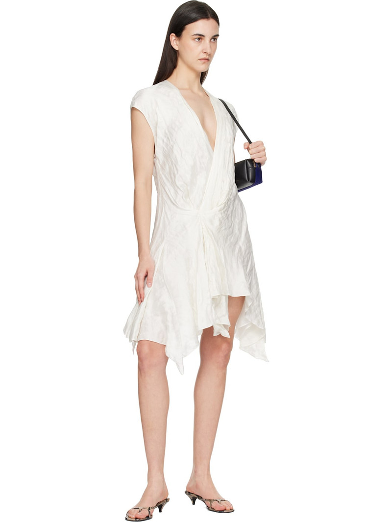 KHAITE Off-White Merith Midi Dress outlook