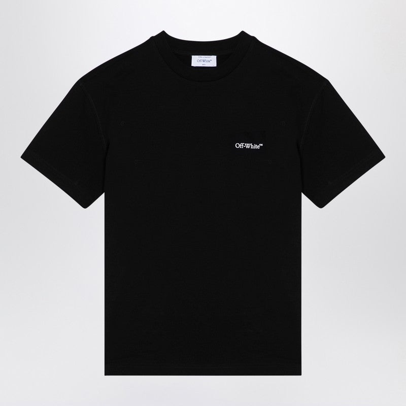 Off-White Black Cotton Crew-Neck T-Shirt Men - 1