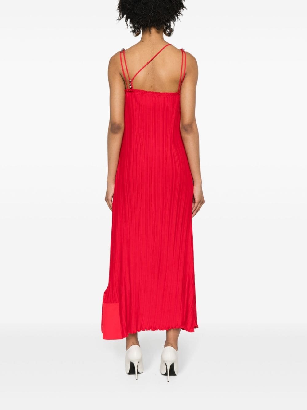 plissÃ©-effect dress - 4