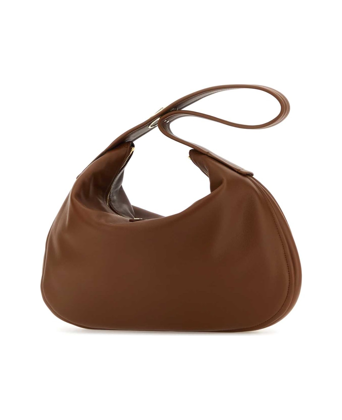Brown Leather Large Go-hobo Shoulder Bag - 2