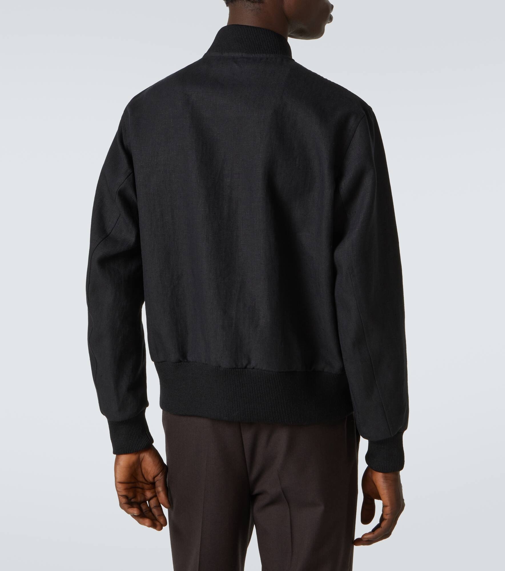 Linen bomber jacket - 4