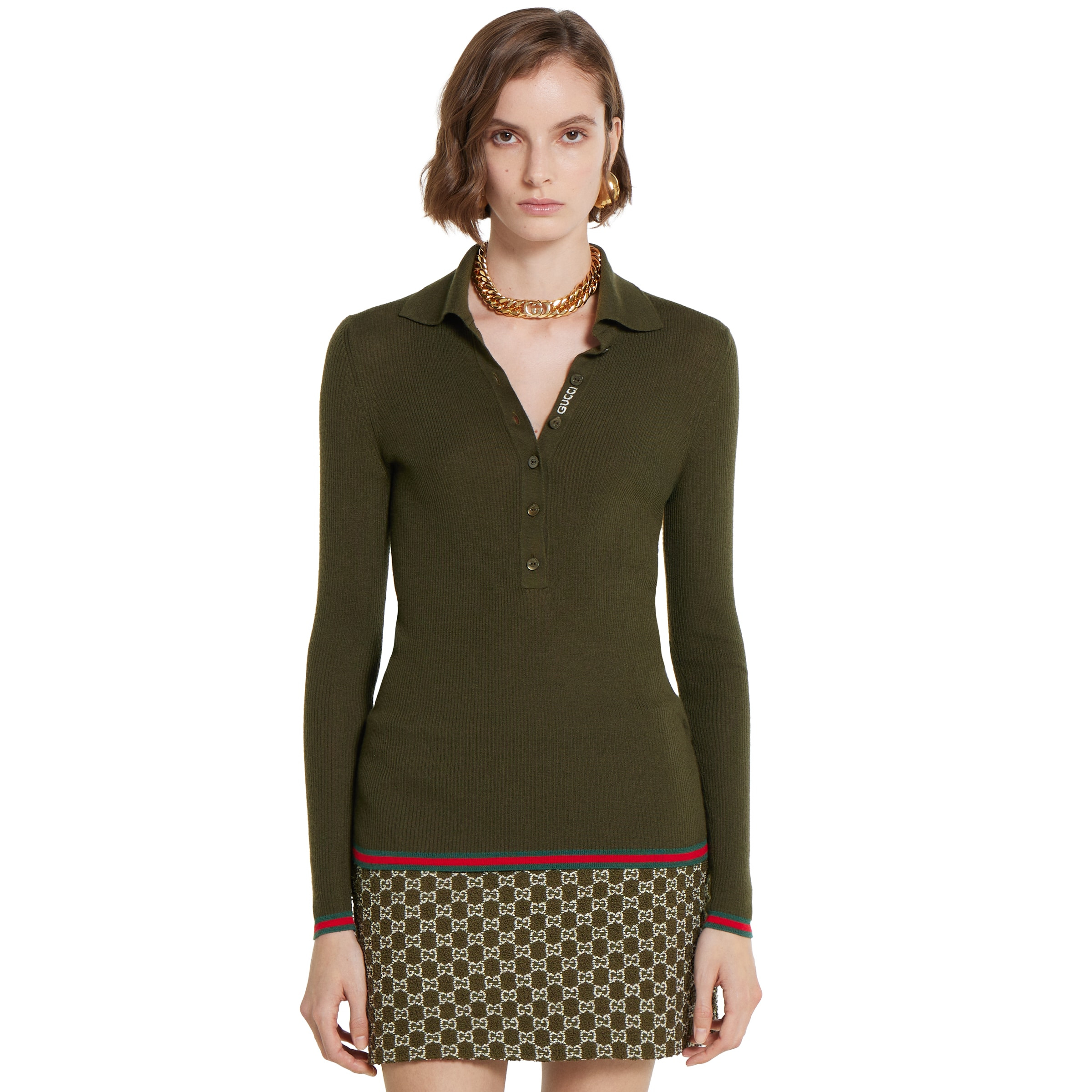 Cashmere silk top with embroidery - 3