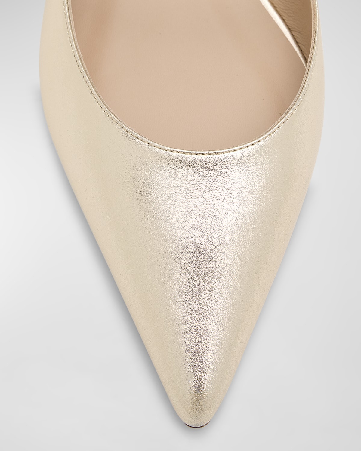 Emilia Metallic Mary Jane Ballerina Flats - 5