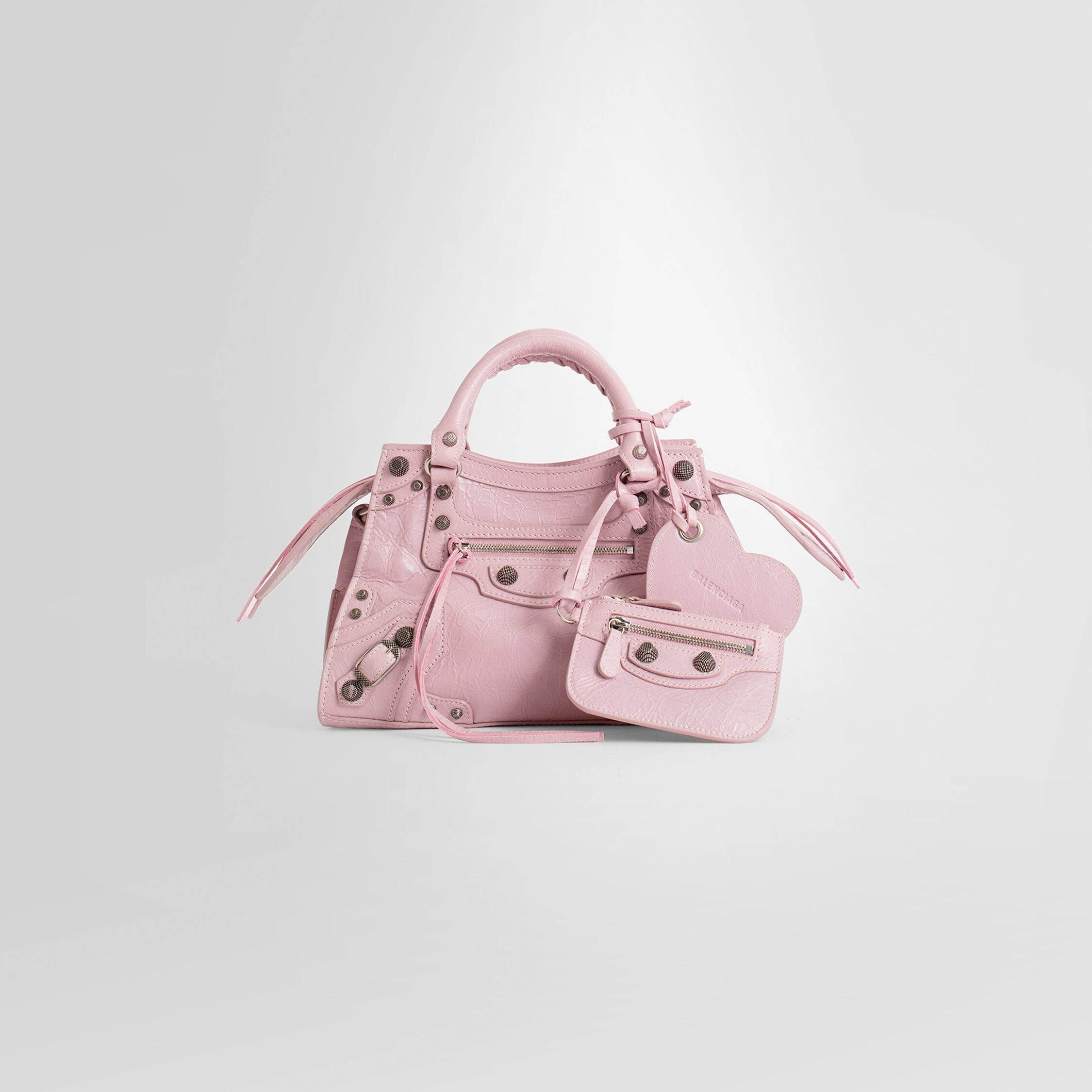 BALENCIAGA WOMAN PINK TOP HANDLE BAGS - 7