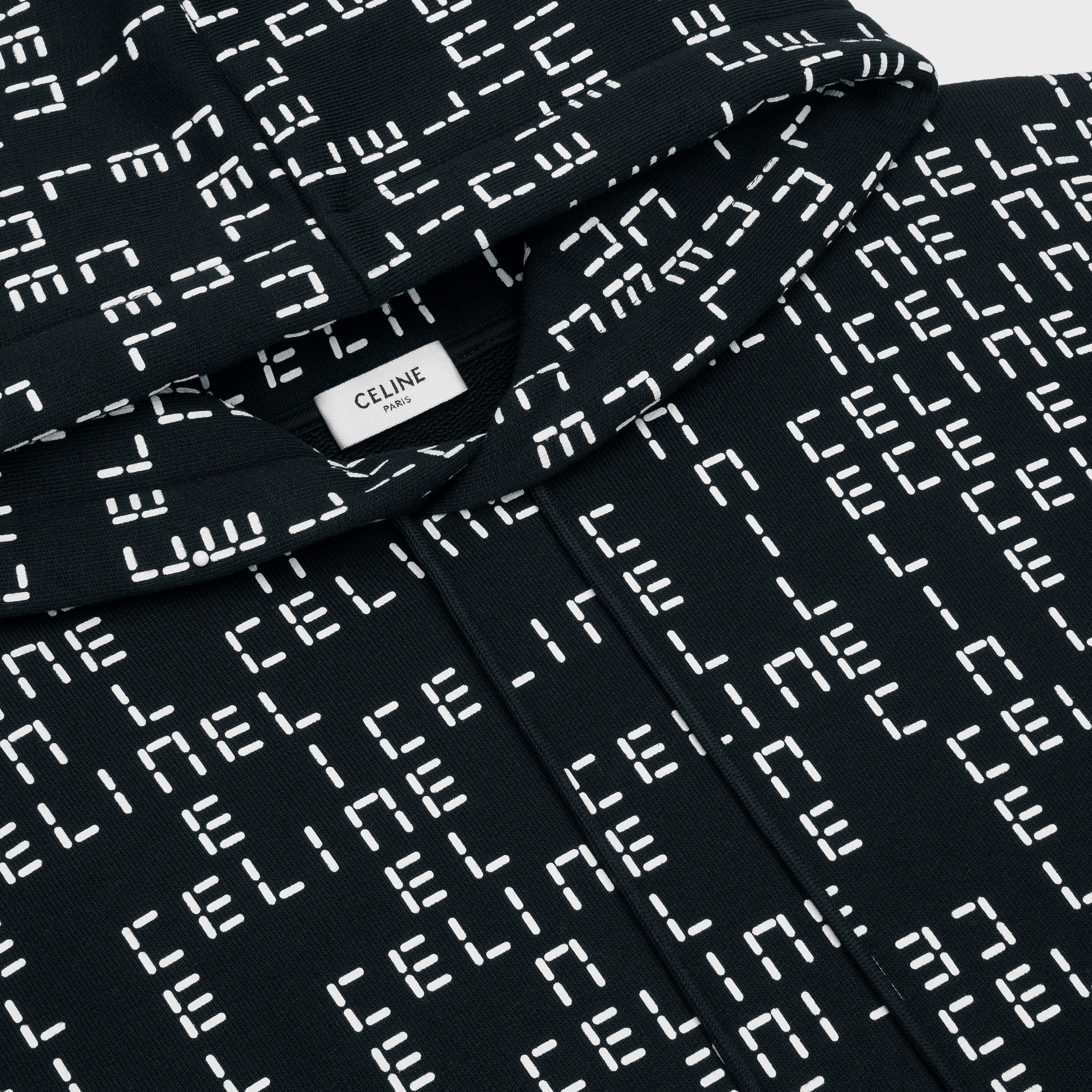 LOOSE CELINE HOODIE IN COTTON FLEECE - 3