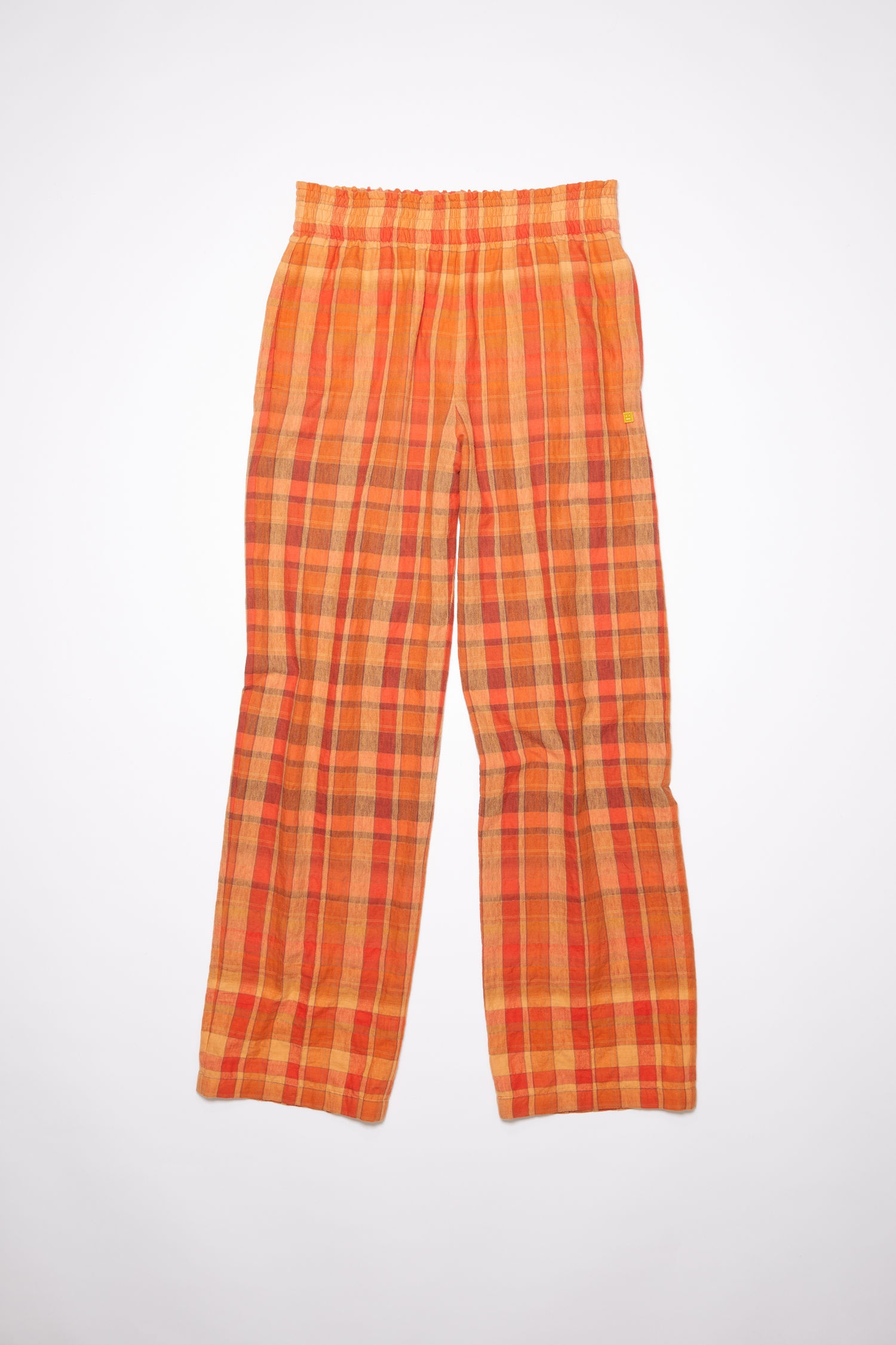 Flannel trousers - Brick red/apricot orange - 5