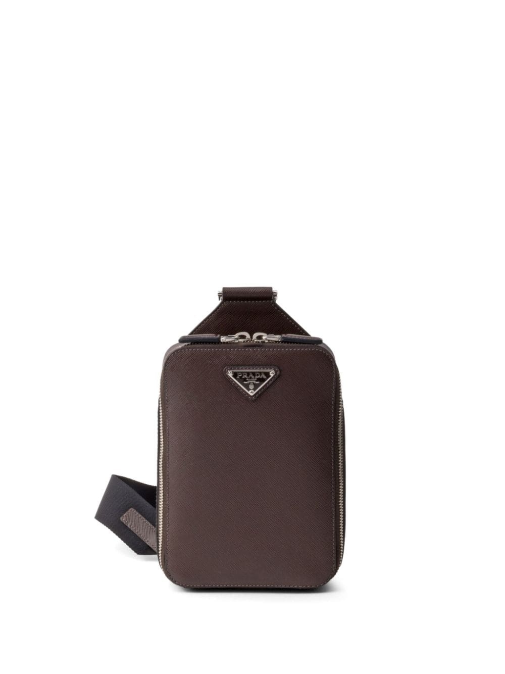 Brique saffiano-leather bag - 1