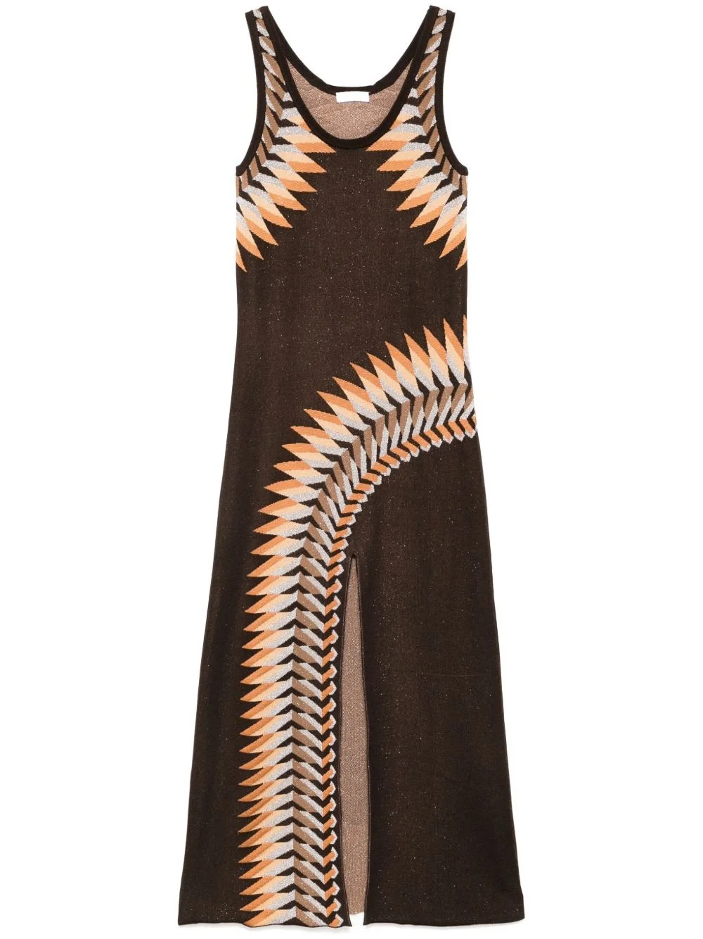 graphic print maxi dress - 1