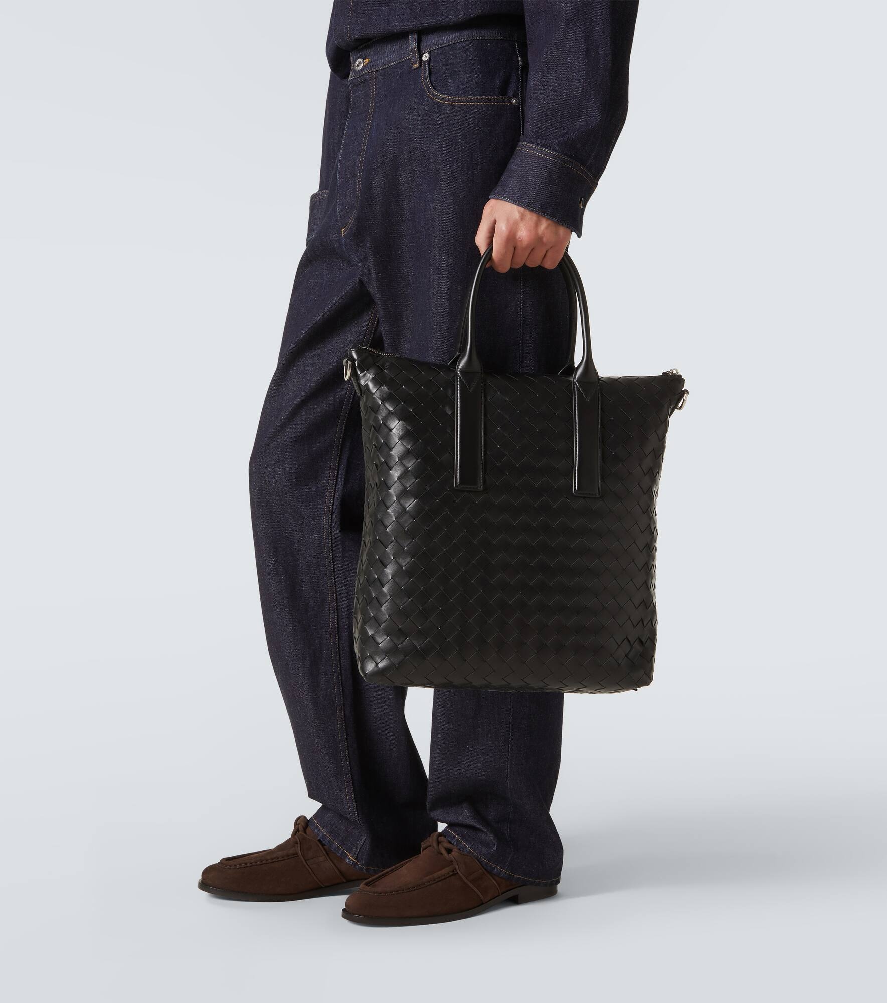Classic Intrecciato leather tote bag - 2