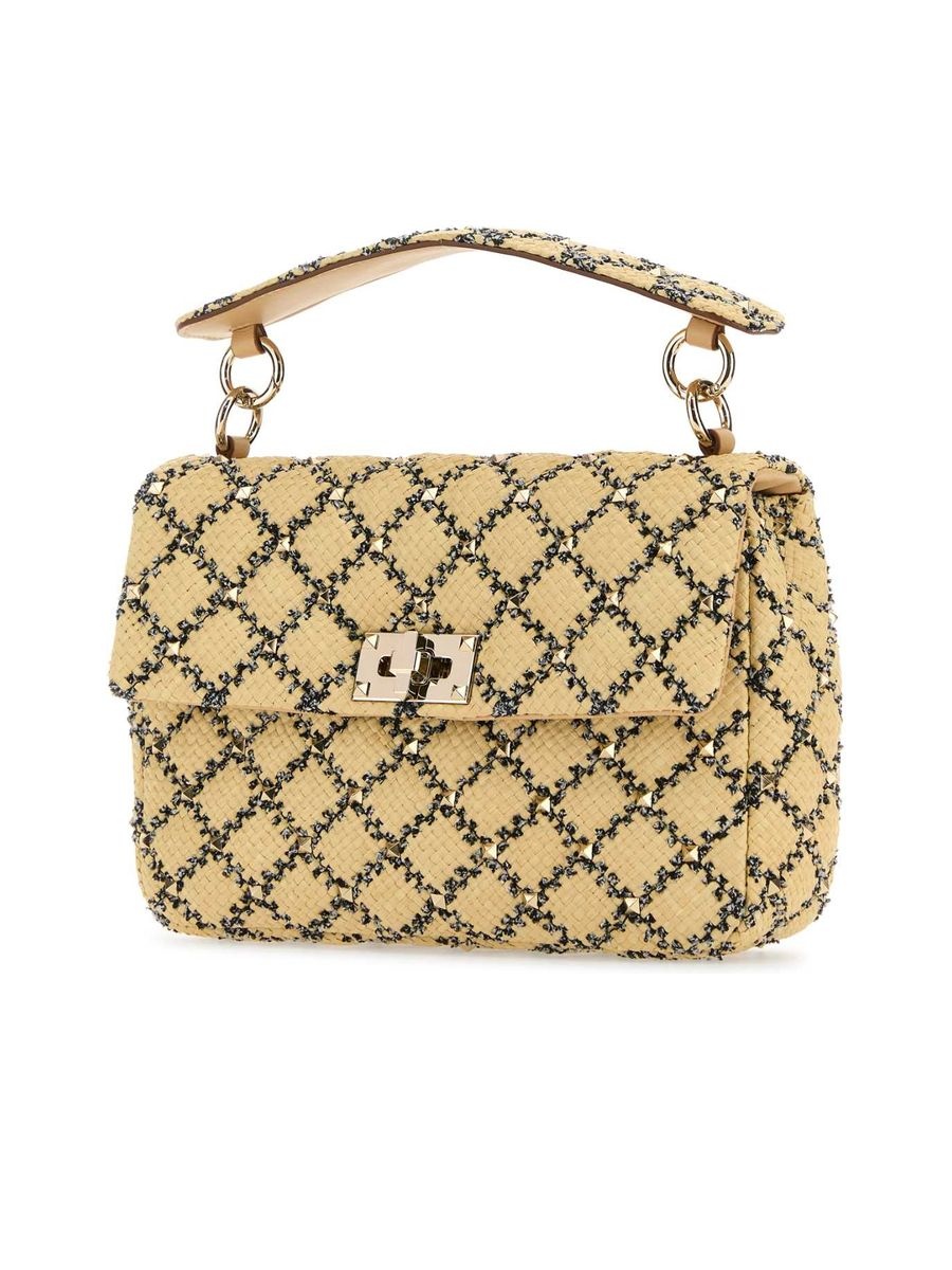 Raffia Rockstud Handbag - 2