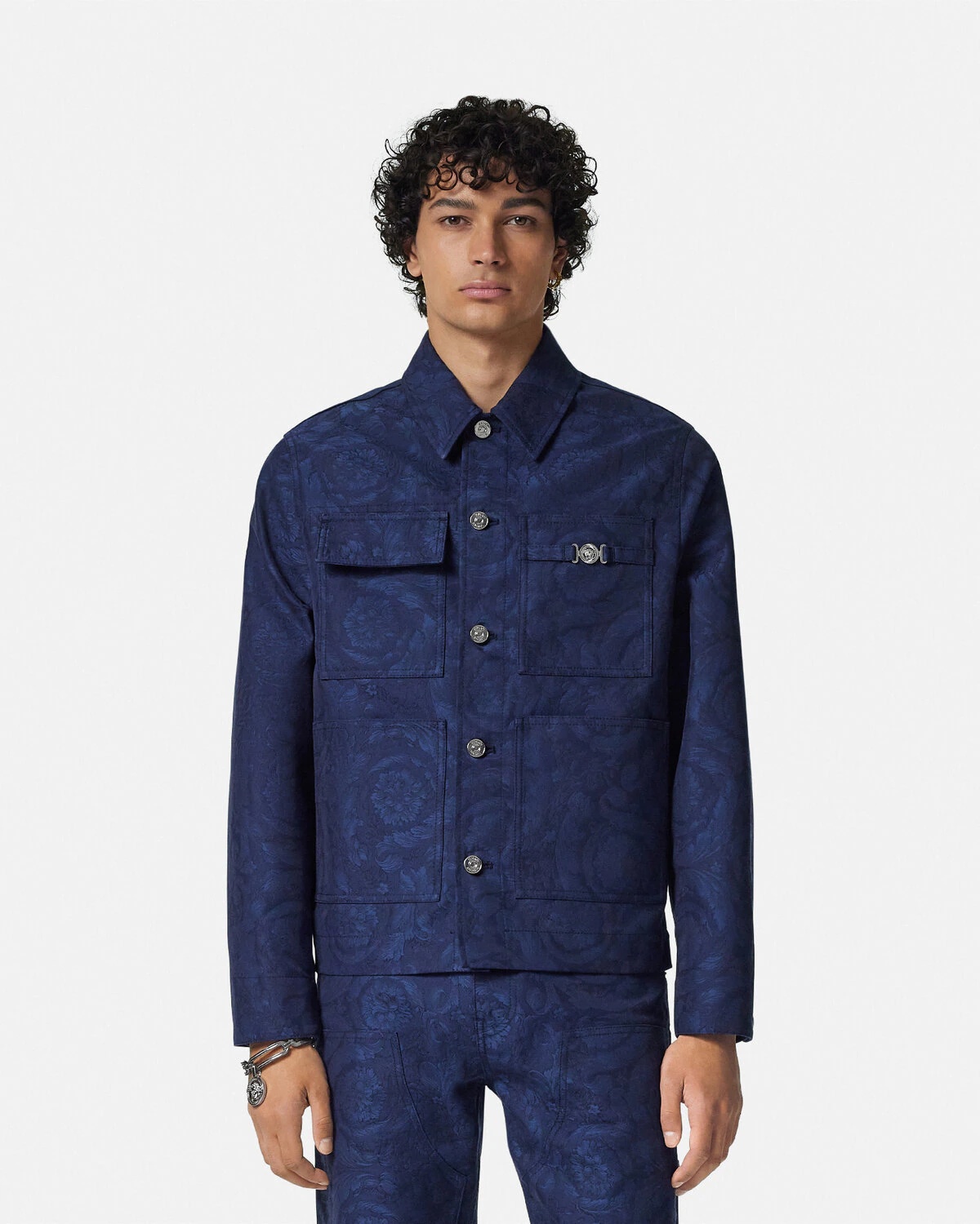 Barocco Jacquard Carpenter Jacket - 4