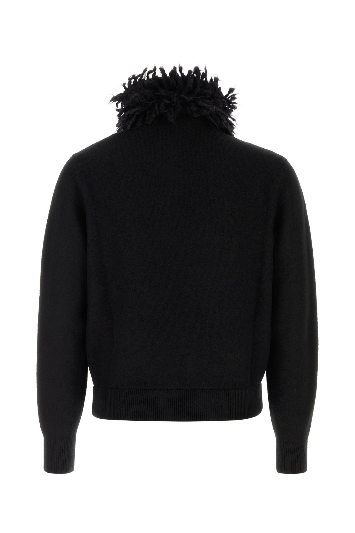 Black wool blend sweater - 2