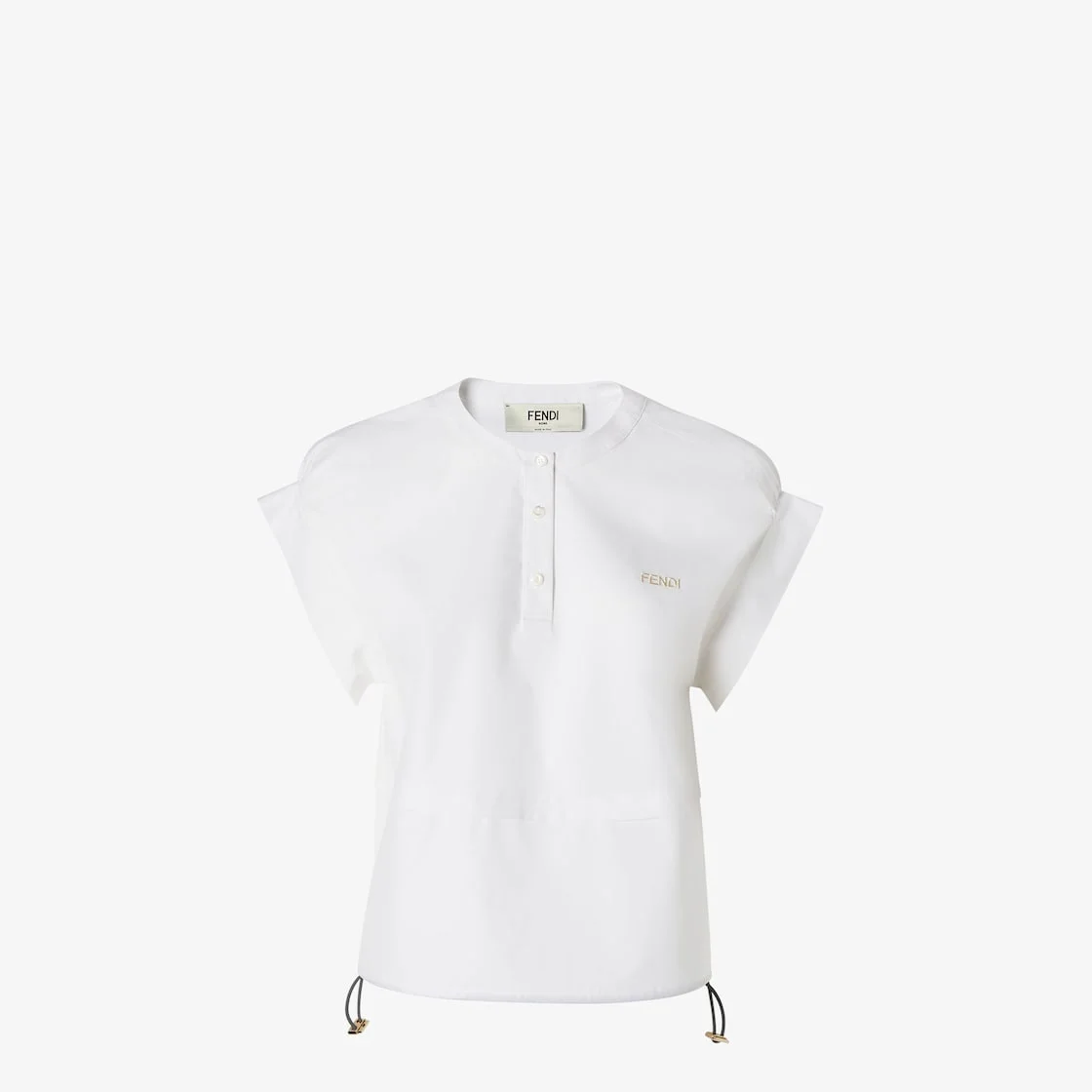 Top White poplin top - 1