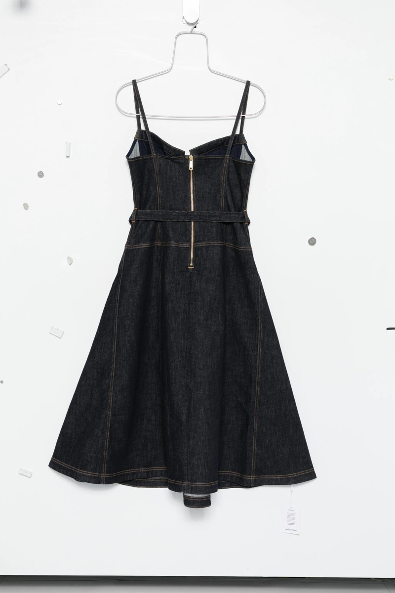 self-portrait Self-portrait Belted Panelled Dress outlook