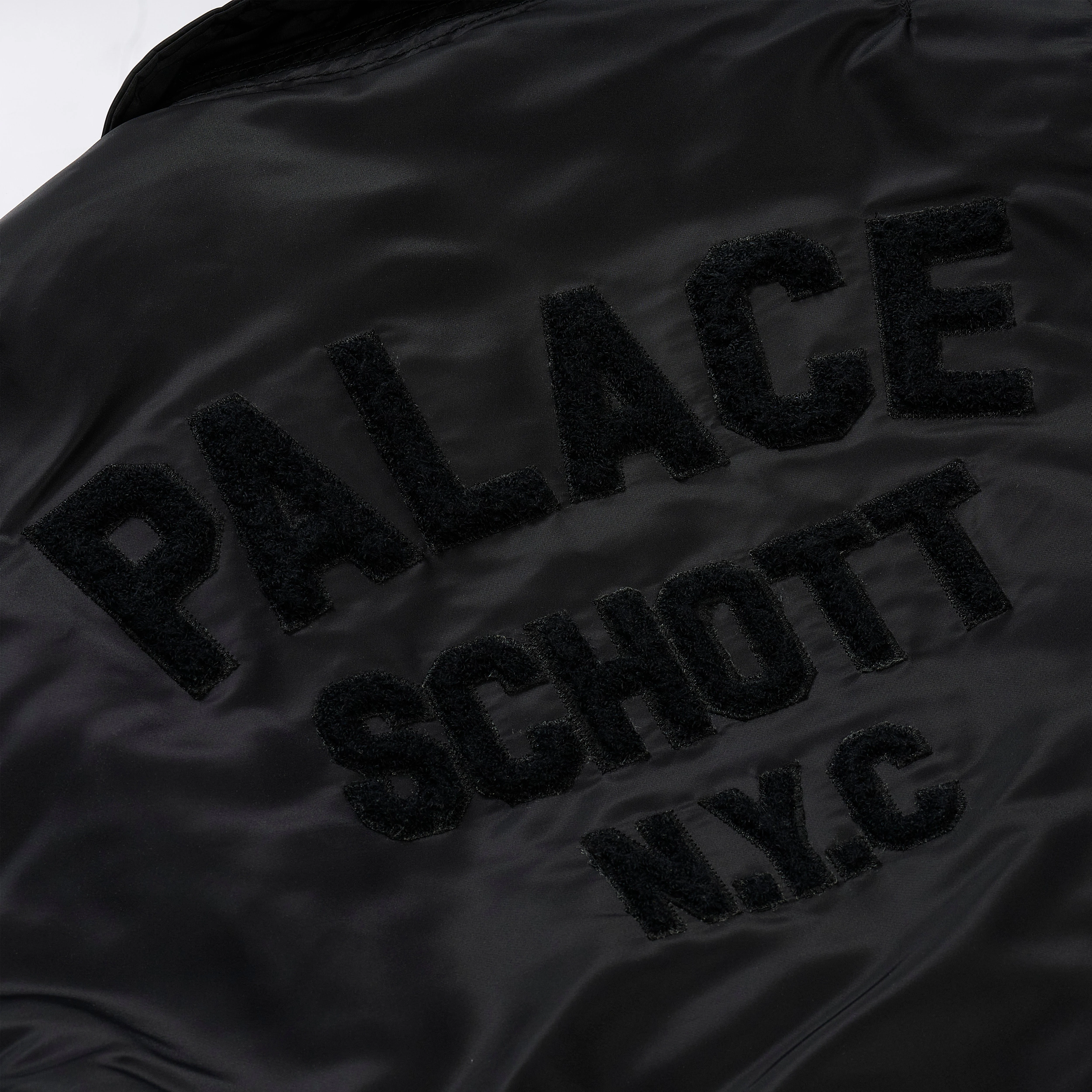 PALACE PALACE SCHOTT CWU 90\u0027S FIT BOMBER JACKET BLACK 