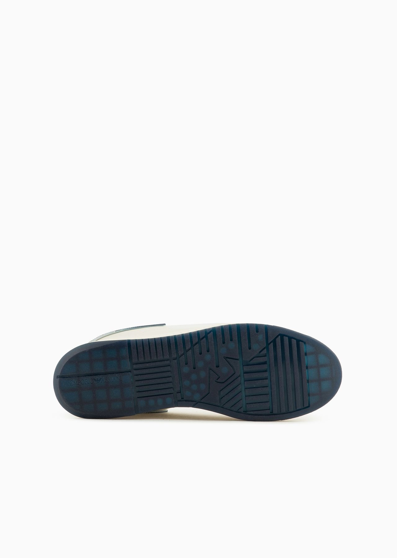 Leather sneakers with semi-transparent back and knurled sole - 6
